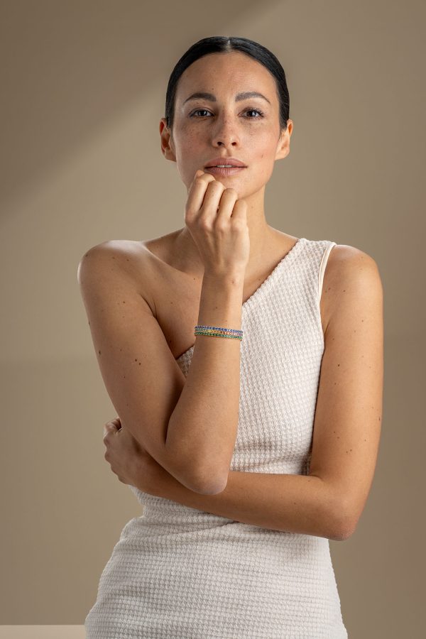 Bracciale Tennis a filo Rainbow - immagine 5